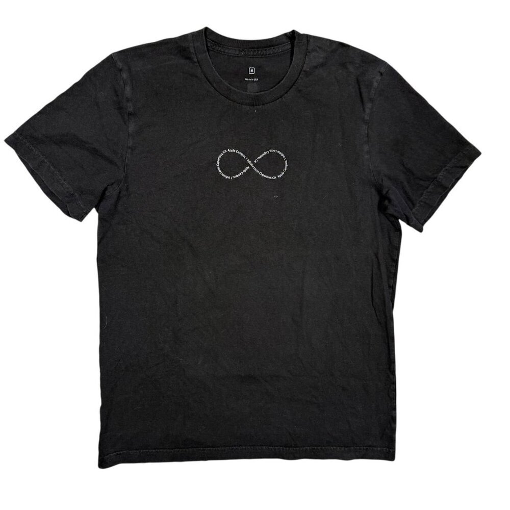 Apple Campus Cupertino Infinite Loop TShirt Black Made in USA Small